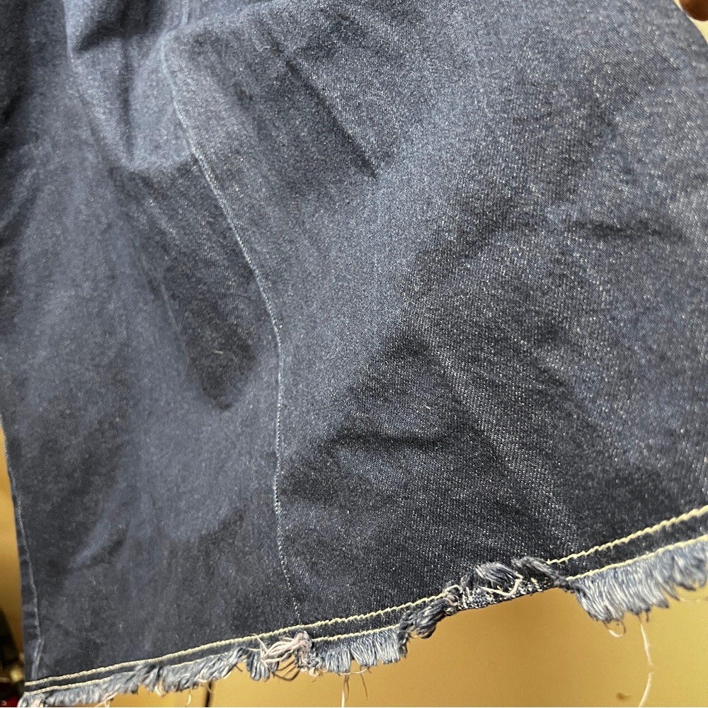 Topshop Buckle Pinafore Denim Dress Size 4 - Picture 6 of 9